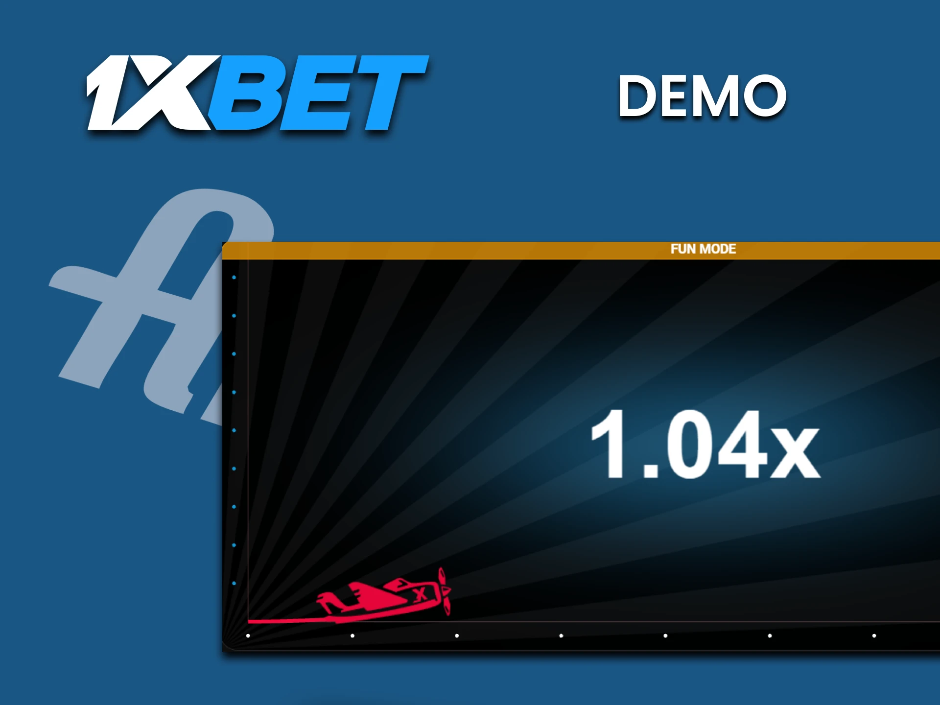 You can conduct training in the demo version of the Aviator game on 1xbet.