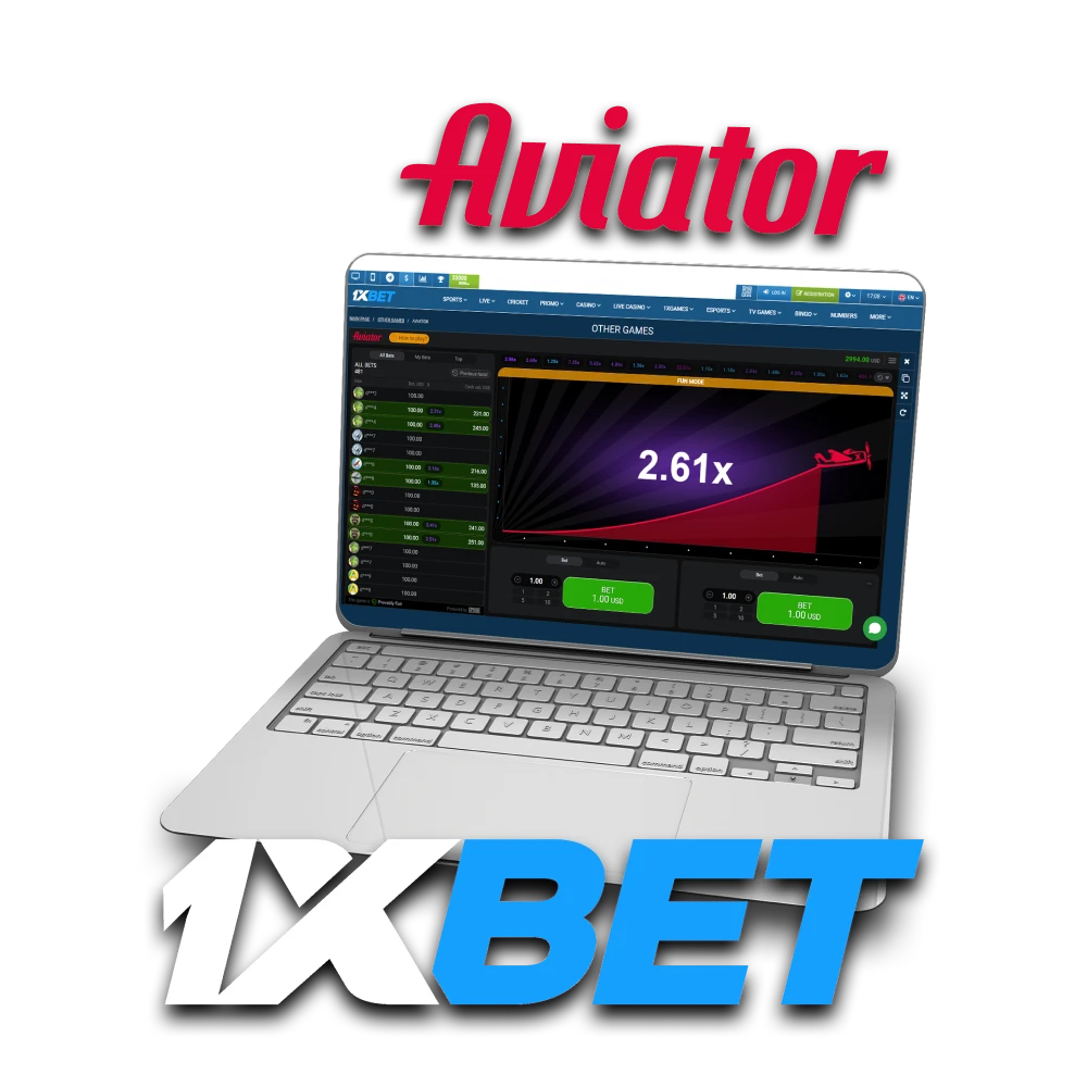 To play Aviator, choose the 1xbet website.