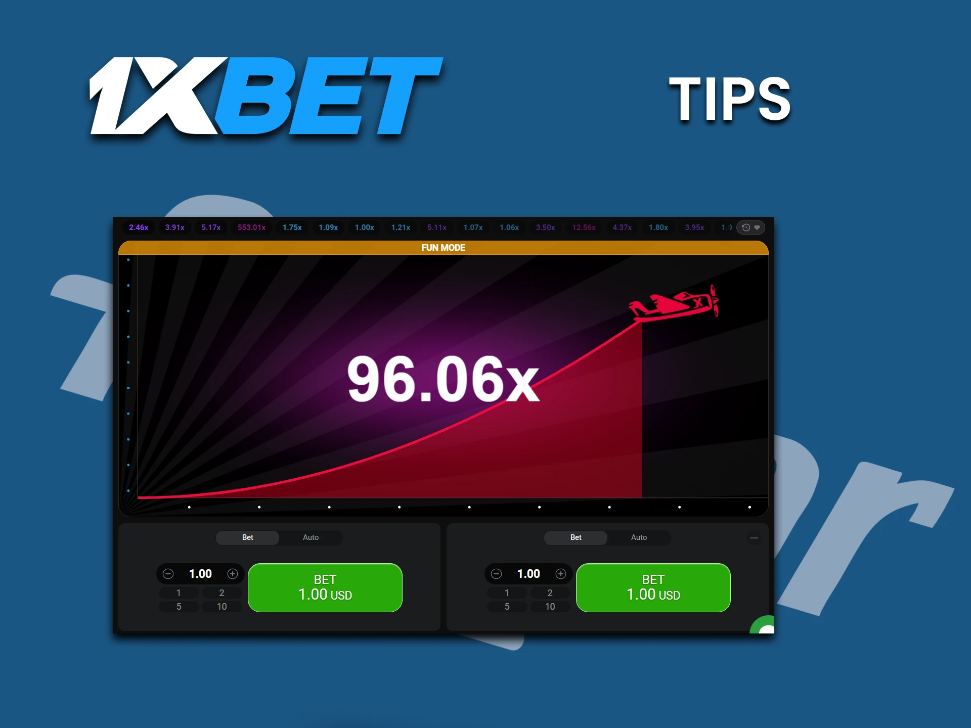 Carefully study the advice of other Aviator players on 1xbet.