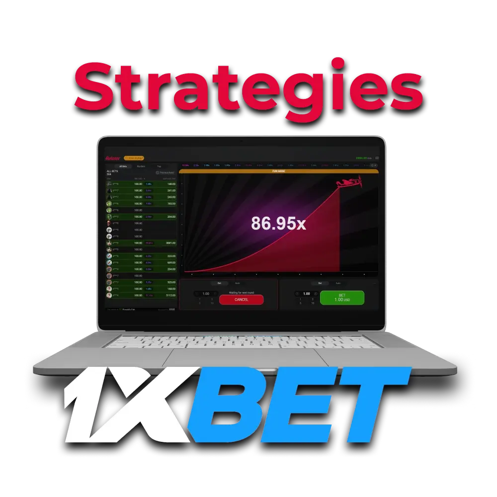 Choose the right strategy for playing Aviator on 1xbet.